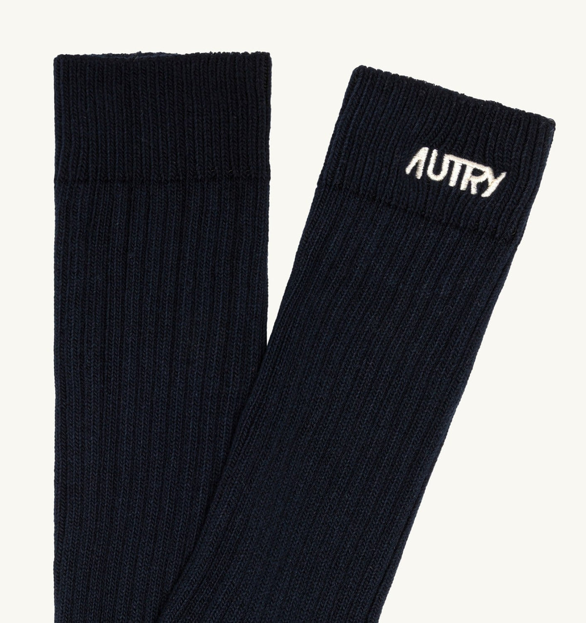 RIBBED SOCKS WITH EMBROIDERED LOGO UNISEX - AUTRY Latest
