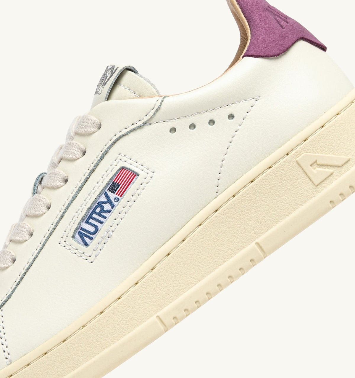 DALLAS LOW SNEAKERS IN FLORENCE AND MARSHMALLOW LEATHER - AUTRY Great Value