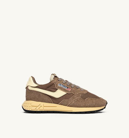 REELWIND LOW SNEAKERS IN CROC AND RUTABAGA NYLON AND SUEDE - AUTRY Classic