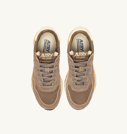 REELWIND LOW SNEAKERS IN CROC AND RUTABAGA NYLON AND SUEDE - AUTRY Classic