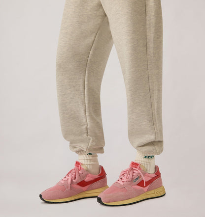 REELWIND LOW SNEAKERS IN PINK CHERUB AND FLAME SCARLET NYLON AND SUEDE - AUTRY Everyday