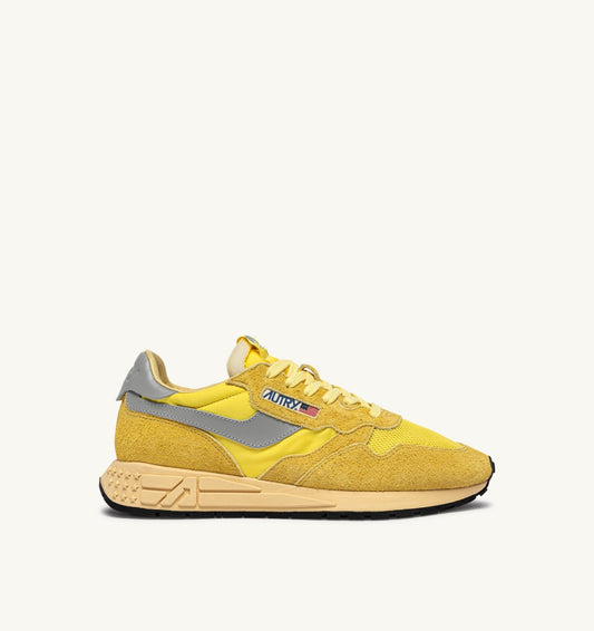 REELWIND LOW SNEAKERS IN POPCORN AND VAPOR NYLON AND SUEDE - AUTRY Value