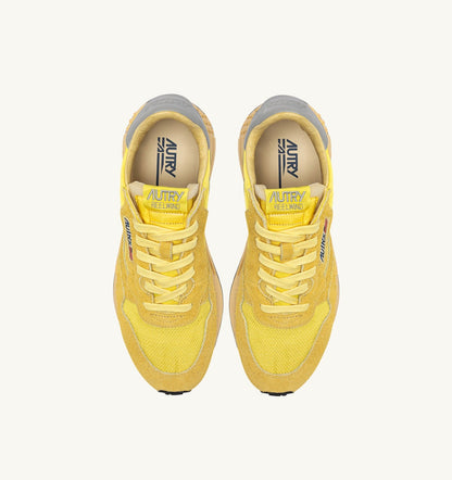 REELWIND LOW SNEAKERS IN POPCORN AND VAPOR NYLON AND SUEDE - AUTRY Value