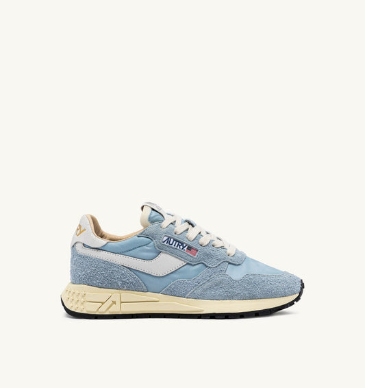 REELWIND LOW SNEAKERS IN CELESTIAL BLUE NYLON AND SUEDE - AUTRY Classic
