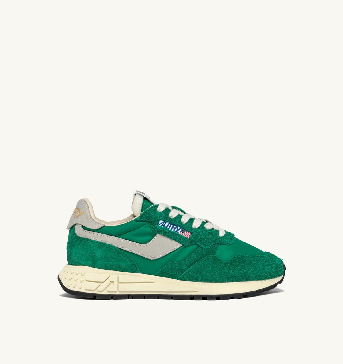 REELWIND LOW SNEAKERS IN GREEN NYLON AND SUEDE - AUTRY Latest