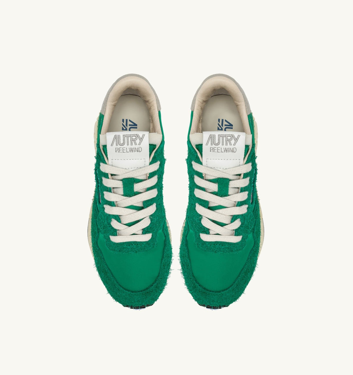 REELWIND LOW SNEAKERS IN GREEN NYLON AND SUEDE - AUTRY Latest