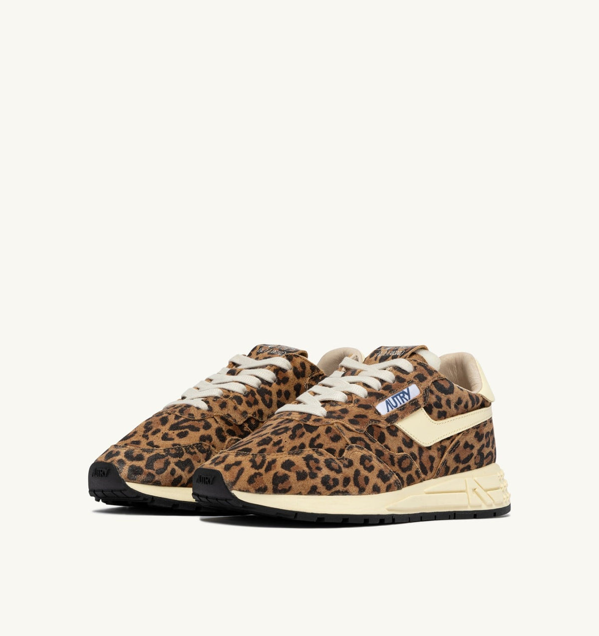 REELWIND LOW SNEAKERS IN LEOPARD SUEDE AND RUTABAGA LEATHER - AUTRY Latest