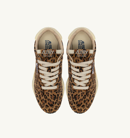 REELWIND LOW SNEAKERS IN LEOPARD SUEDE AND RUTABAGA LEATHER - AUTRY Latest