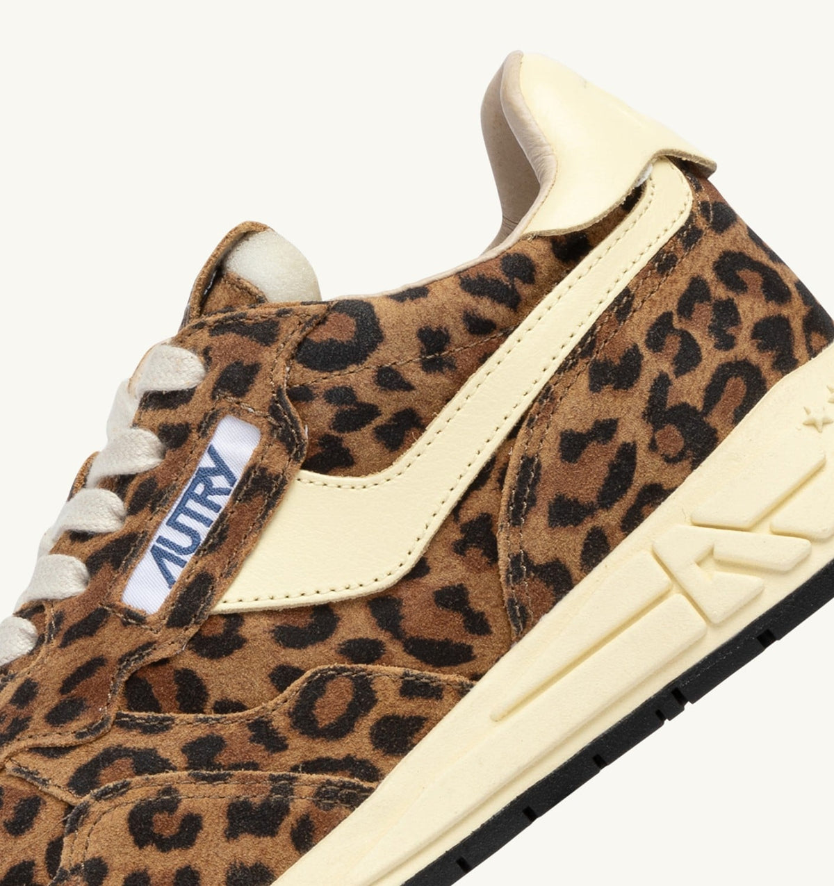 REELWIND LOW SNEAKERS IN LEOPARD SUEDE AND RUTABAGA LEATHER - AUTRY Latest