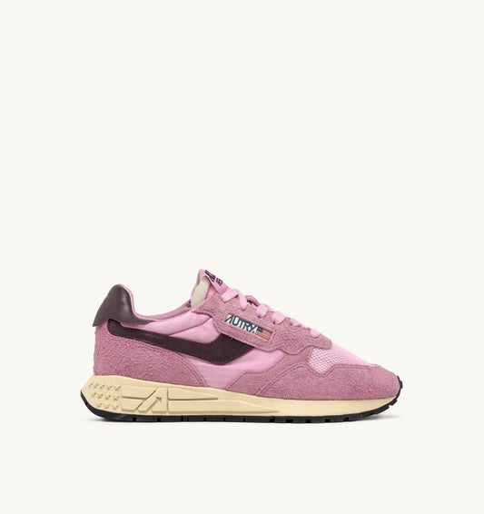 REELWIND LOW SNEAKERS IN ROSEATE AND ROSE SUEDE AND NYLON - AUTRY Quality