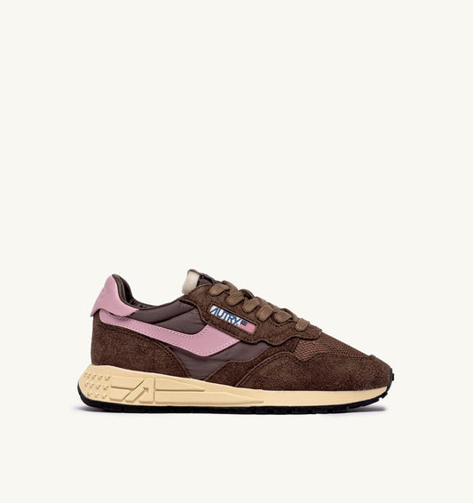 REELWIND LOW SNEAKERS IN NYLON SUEDE AND LEATHER COLOR PLUGH AND ZEPHYR - AUTRY Classic