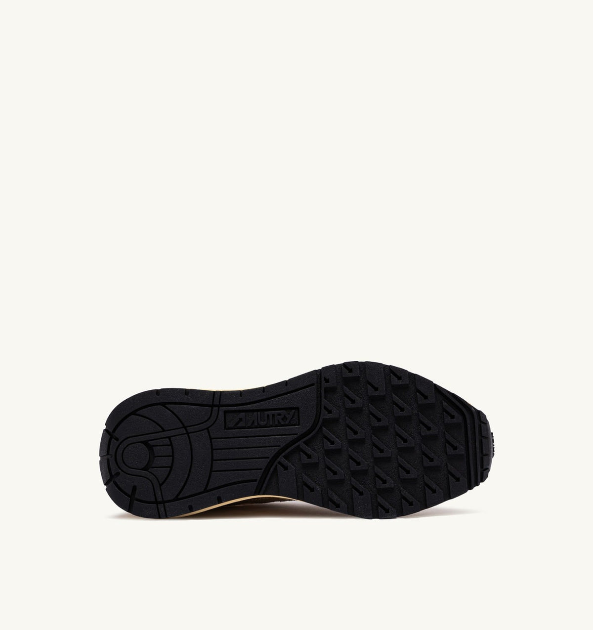 REELWIND LOW SNEAKERS IN NYLON SUEDE AND LEATHER COLOR ECRU AND PLATINUM - AUTRY Essential