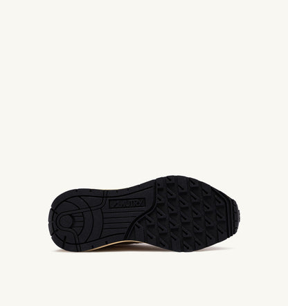 REELWIND LOW SNEAKERS IN NYLON SUEDE AND LEATHER COLOR ECRU AND PLATINUM - AUTRY Essential