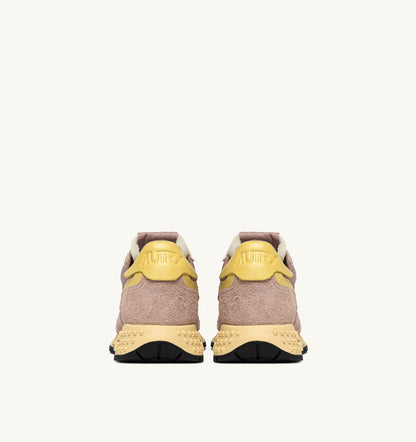 REELWIND LOW SNEAKERS IN ROSE CANNEL AND RAFFIA NYLON AND SUEDE - AUTRY Essential