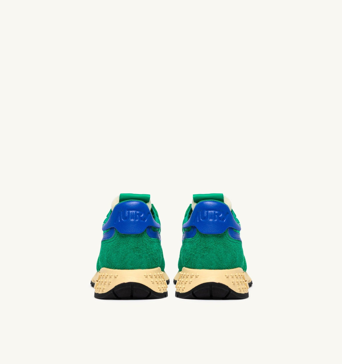 REELWIND LOW SNEAKERS IN EMERALD AND DAZZLING BLUE NYLON AND SUEDE - AUTRY Everyday