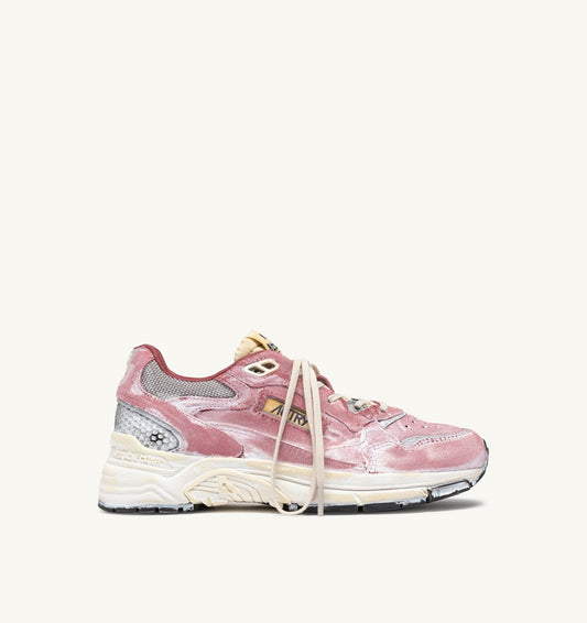 HYPERWAY SUPER VINTAGE SNEAKERS IN BABOL AND SILVER SUEDE - AUTRY Everyday