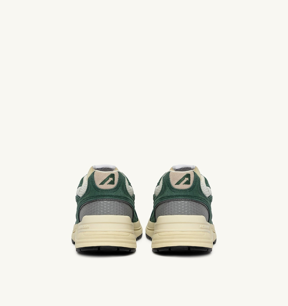 HYPERWAY SNEAKERS IN MALACHITE COLOR AND SILVER-TONE SUEDE AND MESH - AUTRY Value