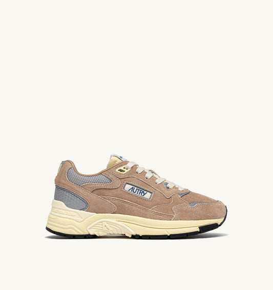 HYPERWAY SNEAKERS IN SOUTHERN MOONLIGHT AND SILVER MESH AND SUEDE - AUTRY Essential