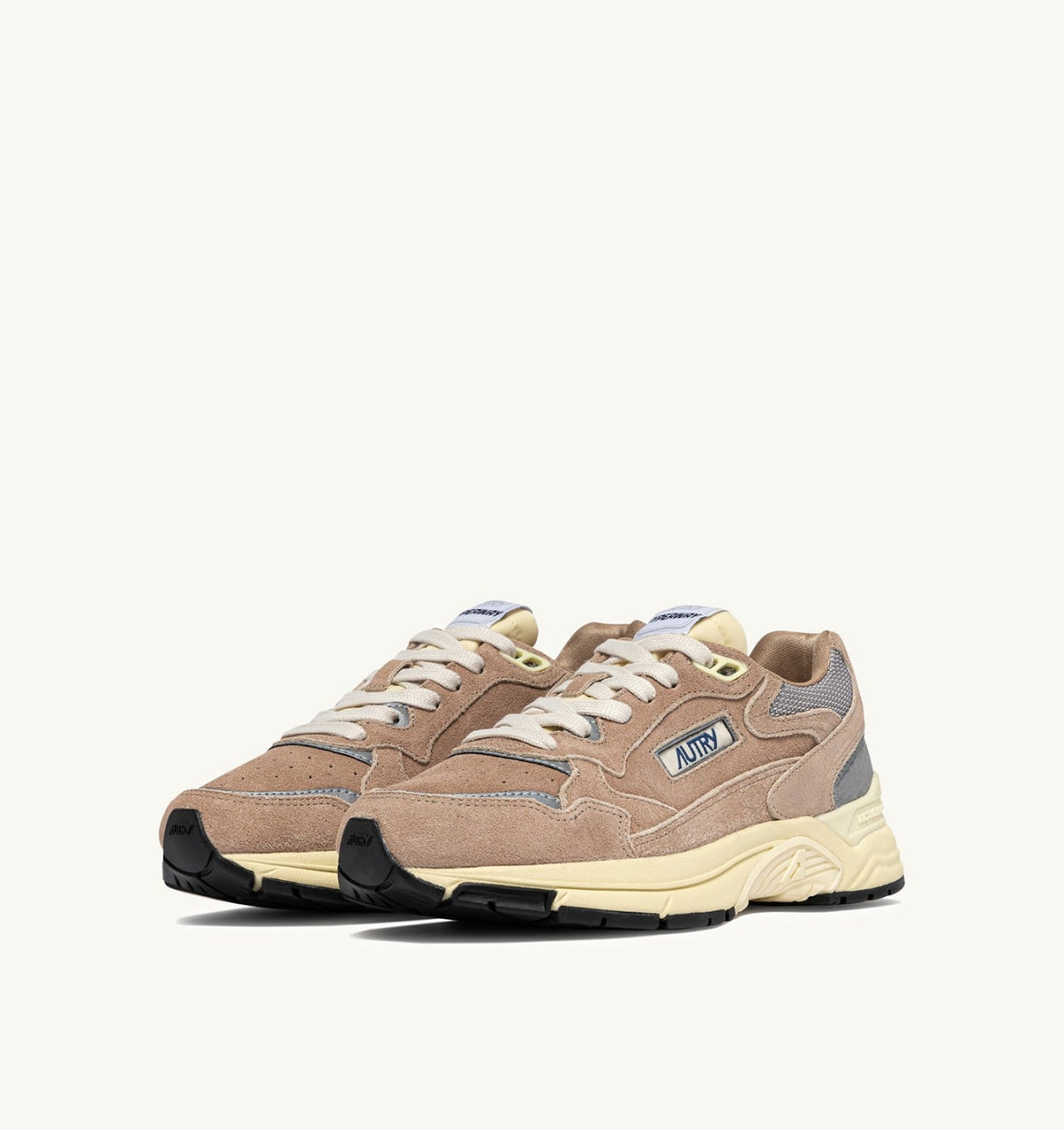 HYPERWAY SNEAKERS IN SOUTHERN MOONLIGHT AND SILVER MESH AND SUEDE - AUTRY Essential