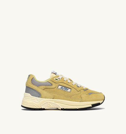 HYPERWAY SNEAKERS IN SOUTHERN MOSS AND SILVER MESH AND SUEDE - AUTRY Everyday