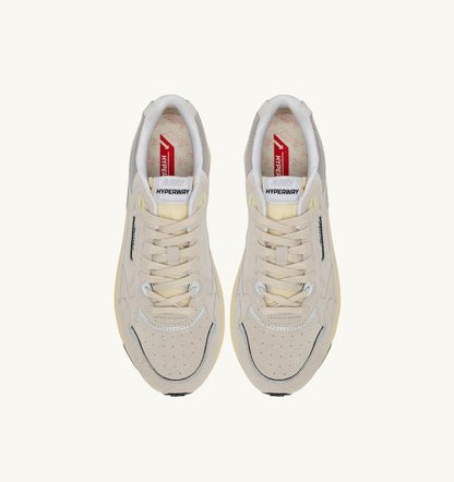 HYPERWAY SNEAKERS IN WHITE AND SILVER MESH AND SUEDE - AUTRY Value