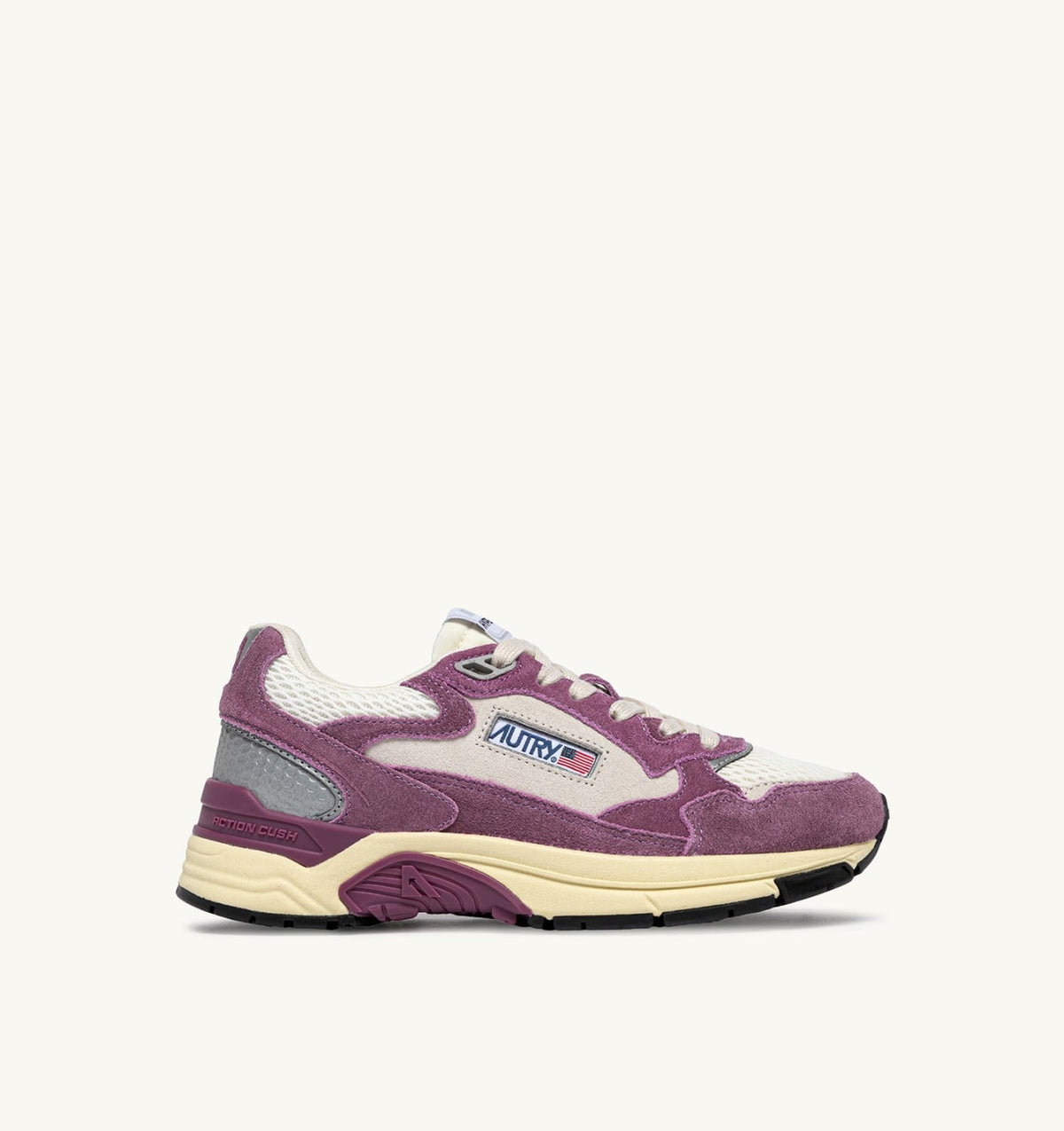 HYPERWAY SNEAKERS IN SAND AND FIRENZE MESH AND SUEDE - AUTRY Latest