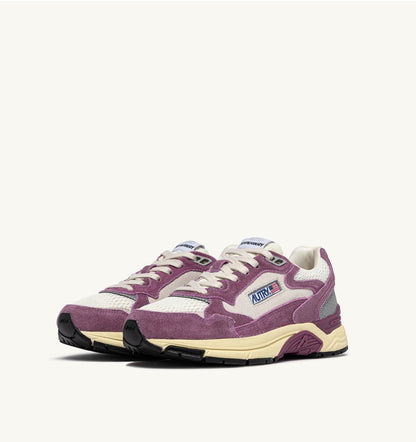 HYPERWAY SNEAKERS IN SAND AND FIRENZE MESH AND SUEDE - AUTRY Latest