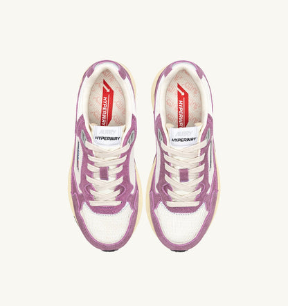 HYPERWAY SNEAKERS IN SAND AND FIRENZE MESH AND SUEDE - AUTRY Latest