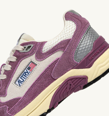 HYPERWAY SNEAKERS IN SAND AND FIRENZE MESH AND SUEDE - AUTRY Latest