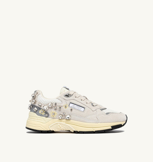 HYPERWAY SNEAKERS IN WHITE WITH DETAILS MESH AND SUEDE - AUTRY Quality