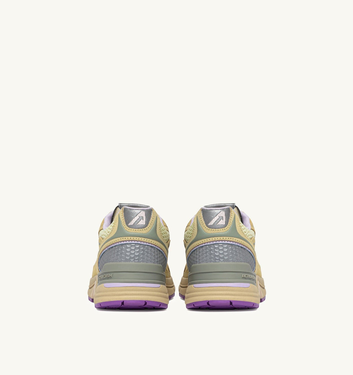 HYPERWAY SNEAKERS IN STRAW AND ORCHID HUST MESH AND SUEDE - AUTRY Everyday