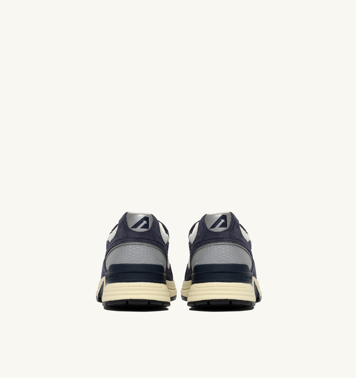 HYPERWAY SNEAKERS IN SPACE BLUE COLOR AND SILVER-TONE SUEDE AND MESH - AUTRY Quality