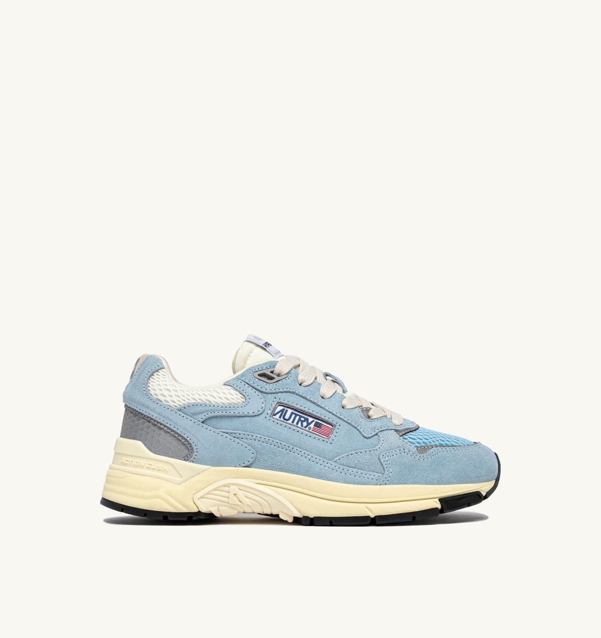 HYPERWAY SNEAKERS IN PORTOFINO AND MARSHMALLOW MESH AND SUEDE - AUTRY Classic