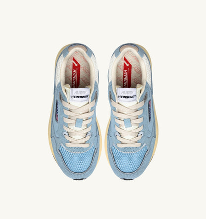 HYPERWAY SNEAKERS IN PORTOFINO AND MARSHMALLOW MESH AND SUEDE - AUTRY Classic
