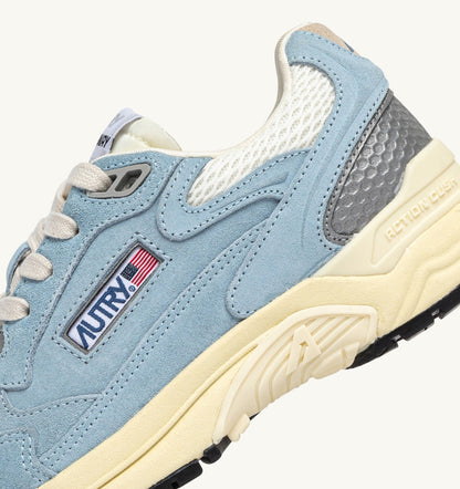 HYPERWAY SNEAKERS IN PORTOFINO AND MARSHMALLOW MESH AND SUEDE - AUTRY Classic