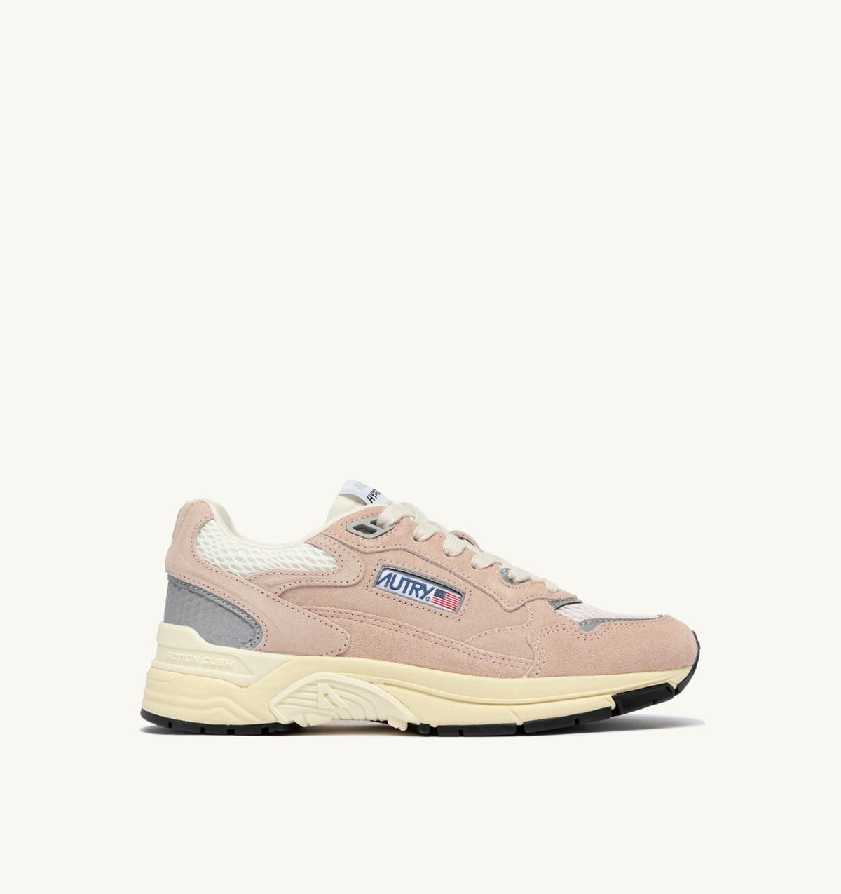 HYPERWAY SNEAKERS IN SILK AND MARSHMALLOW MESH AND SUEDE - AUTRY Essential