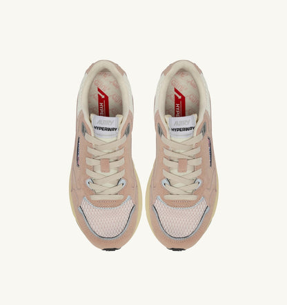 HYPERWAY SNEAKERS IN SILK AND MARSHMALLOW MESH AND SUEDE - AUTRY Essential
