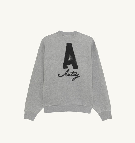 HERITAGE SWEATSHIRT WITH WASHED EFFECT UNISEX - AUTRY Essential