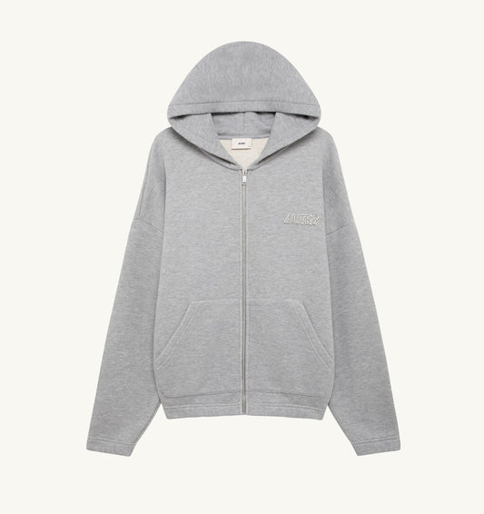 TONAL LOGO FULL ZIP HOODIE UNISEX - AUTRY Value