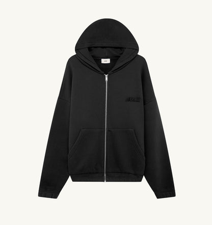 TONAL LOGO FULL ZIP HOODIE UNISEX - AUTRY Great Value