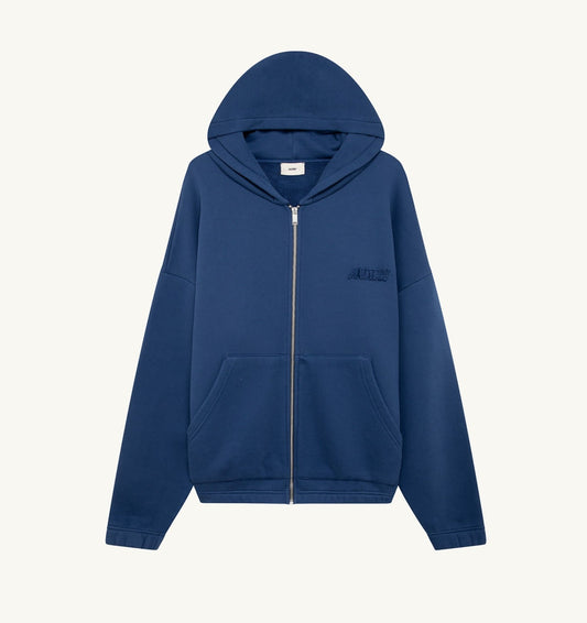 TONAL LOGO FULL ZIP HOODIE UNISEX - AUTRY Quality