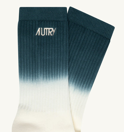 TIE-DYE SOCKS WITH EMBROIDERED LOGO UNISEX - AUTRY Classic