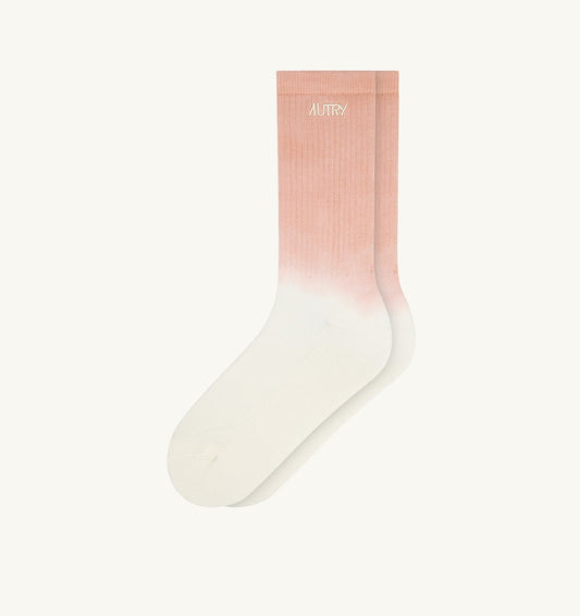 TIE-DYE SOCKS WITH EMBROIDERED LOGO UNISEX - AUTRY Everyday