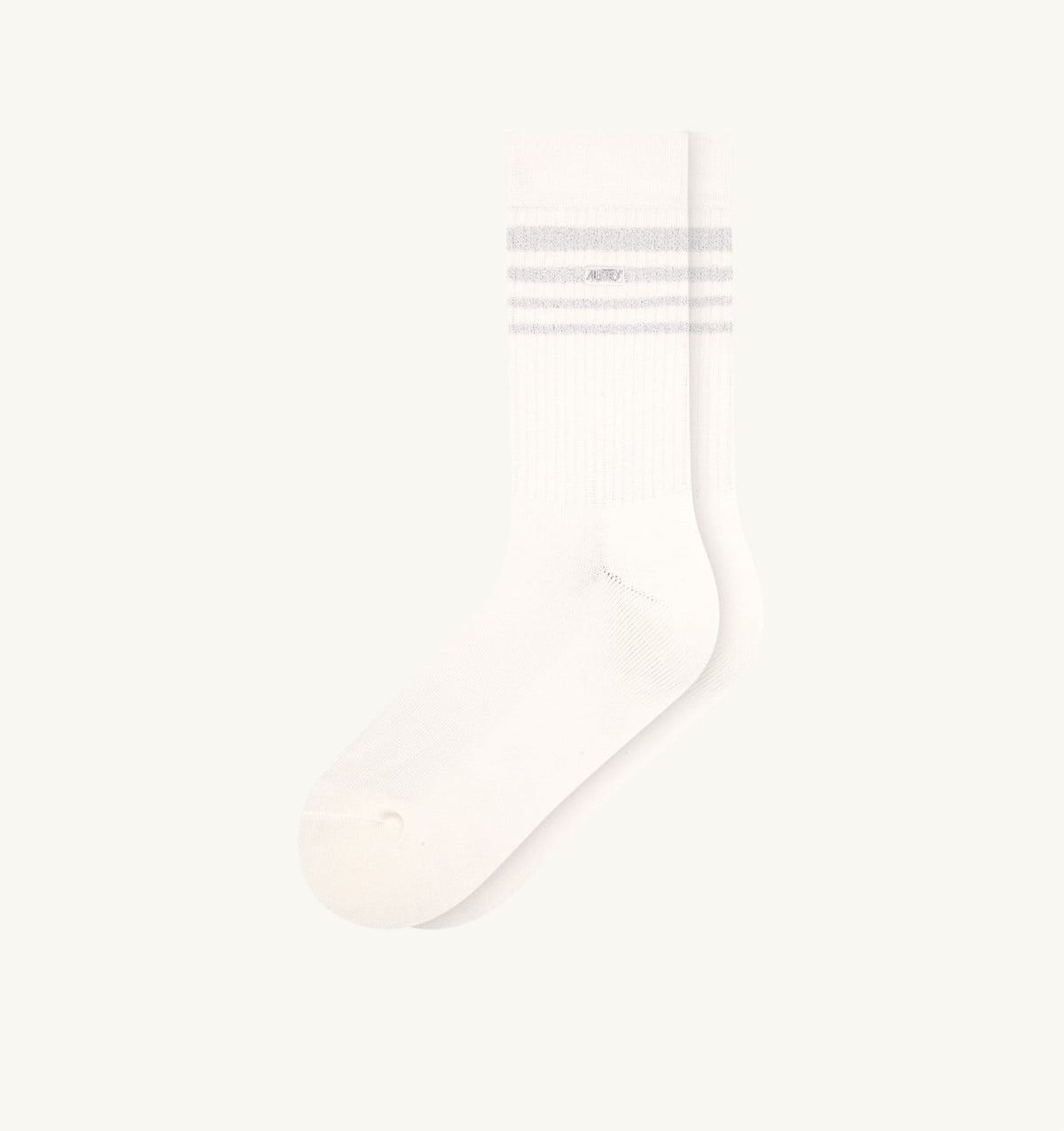 LUREX JACQUARD SOCKS WITH LOGO AND STRIPES UNISEX - AUTRY Latest