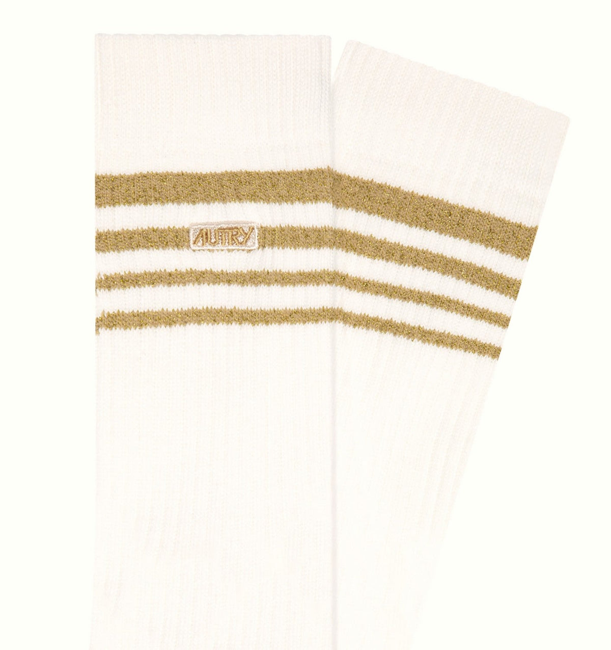 LUREX JACQUARD SOCKS WITH LOGO AND STRIPES UNISEX - AUTRY Quality