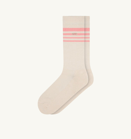 SOCKS WITH EMBROIDERED LOGO AND STRIPES UNISEX - AUTRY Everyday