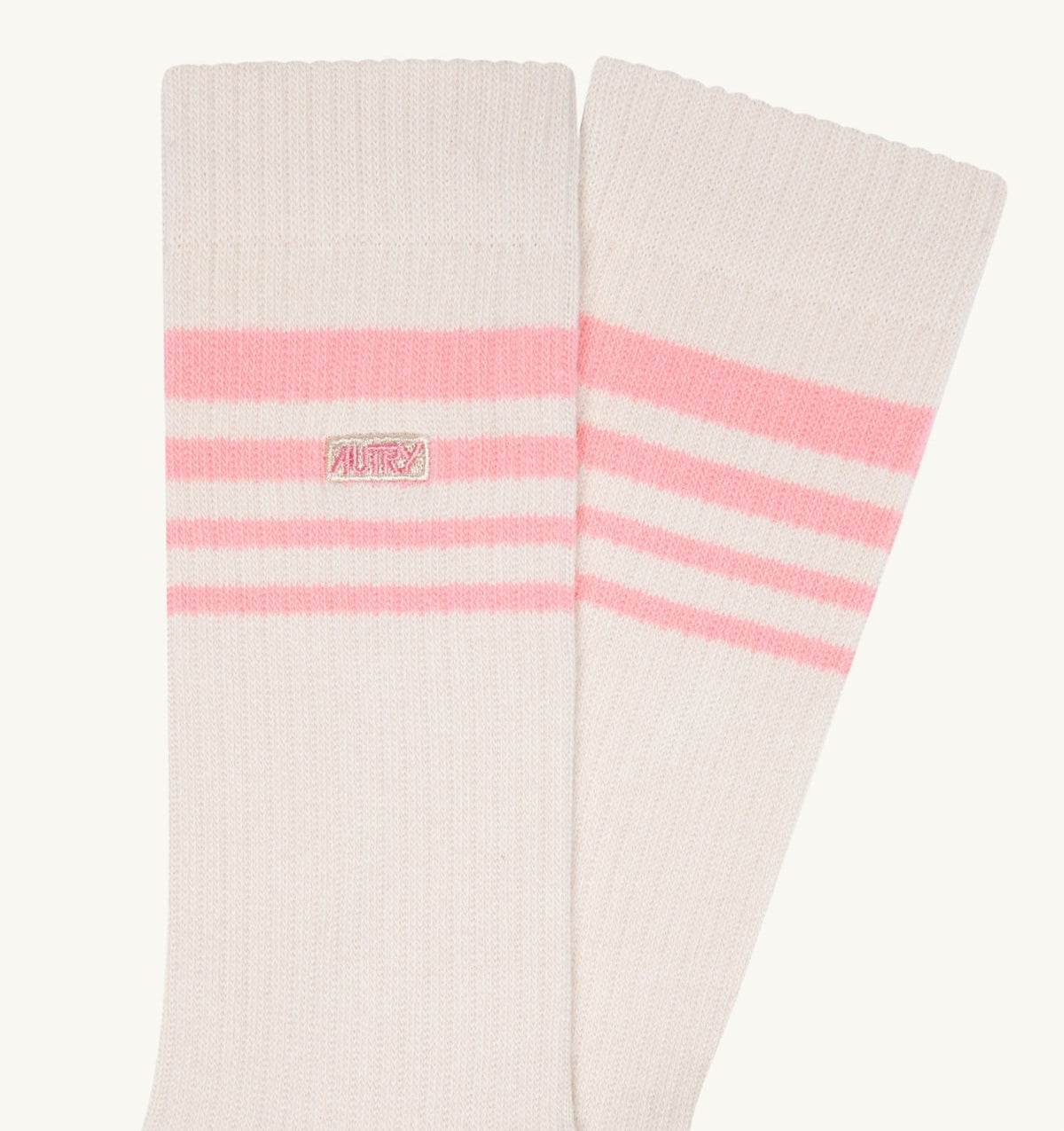 SOCKS WITH EMBROIDERED LOGO AND STRIPES UNISEX - AUTRY Everyday