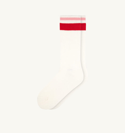 SOCKS WITH LOGO AND STRIPES UNISEX - AUTRY Latest
