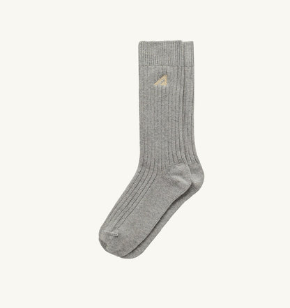RIBBED EMBROIDERED LOGO SOCK UNISEX - AUTRY Latest