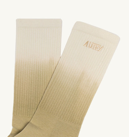 TIE-DYE SOCKS WITH EMBROIDERED LOGO UNISEX - AUTRY Quality